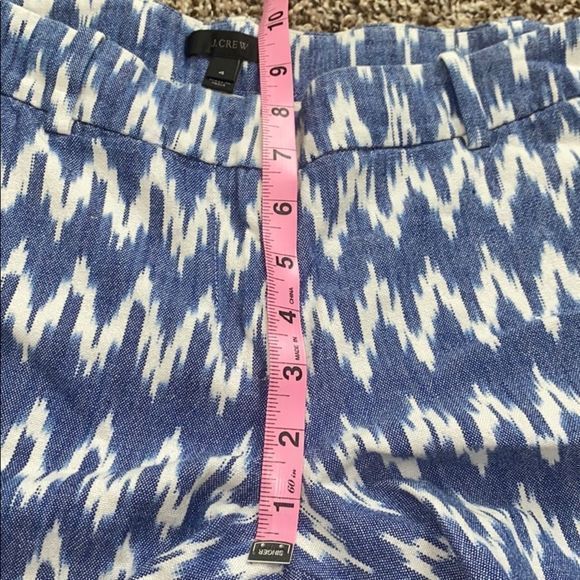 🎀 J Crew women’s zig zag Ikat shorts size 4 - Picture 10 of 11